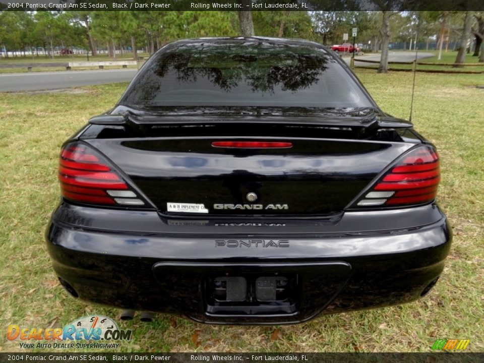 2004 Pontiac Grand Am SE Sedan Black / Dark Pewter Photo #7