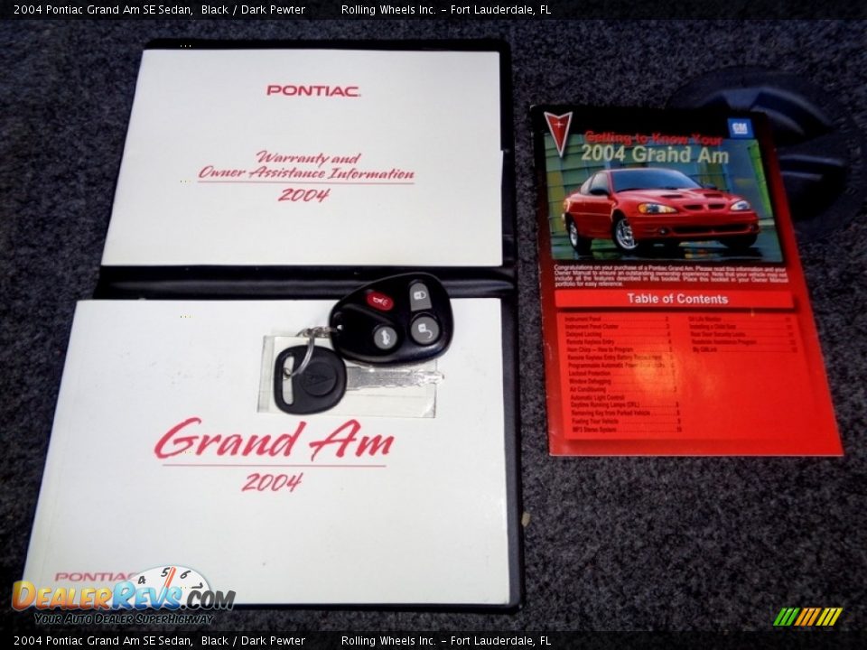 2004 Pontiac Grand Am SE Sedan Black / Dark Pewter Photo #8