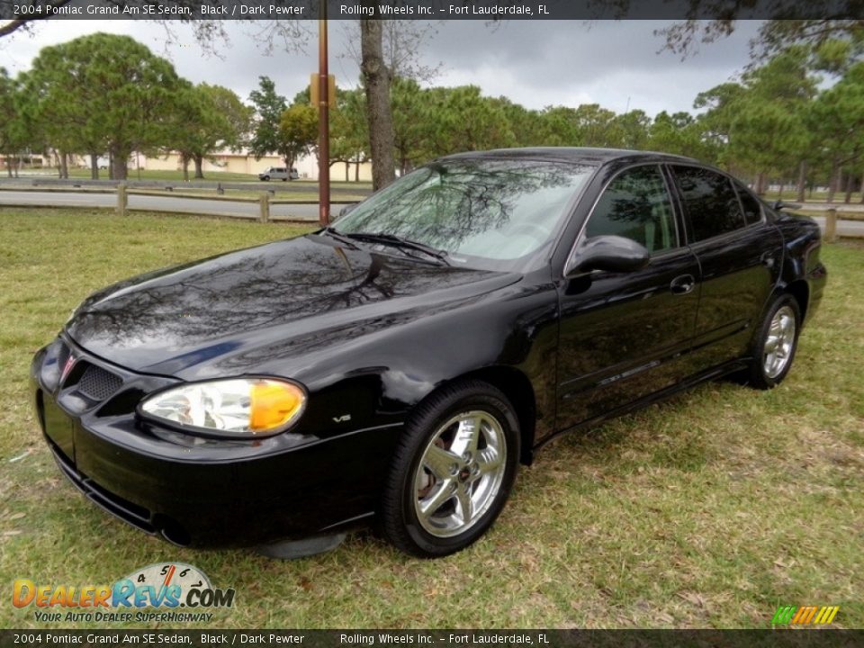 2004 Pontiac Grand Am SE Sedan Black / Dark Pewter Photo #13
