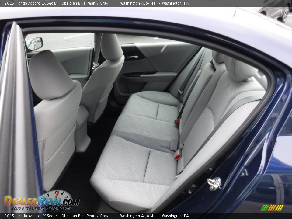2015 Honda Accord LX Sedan Obsidian Blue Pearl / Gray Photo #21