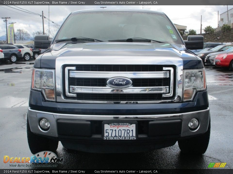 2014 Ford F150 XLT SuperCrew Blue Flame / Steel Grey Photo #2