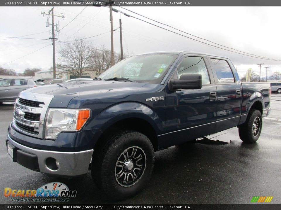 2014 Ford F150 XLT SuperCrew Blue Flame / Steel Grey Photo #3