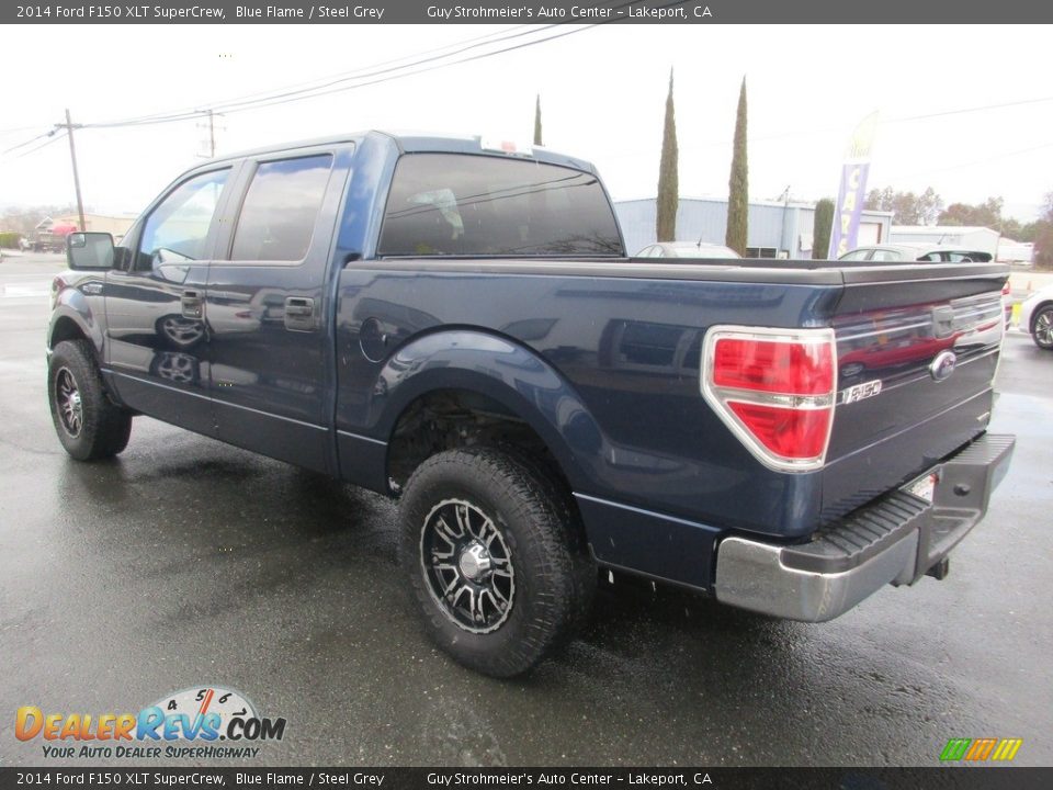2014 Ford F150 XLT SuperCrew Blue Flame / Steel Grey Photo #5