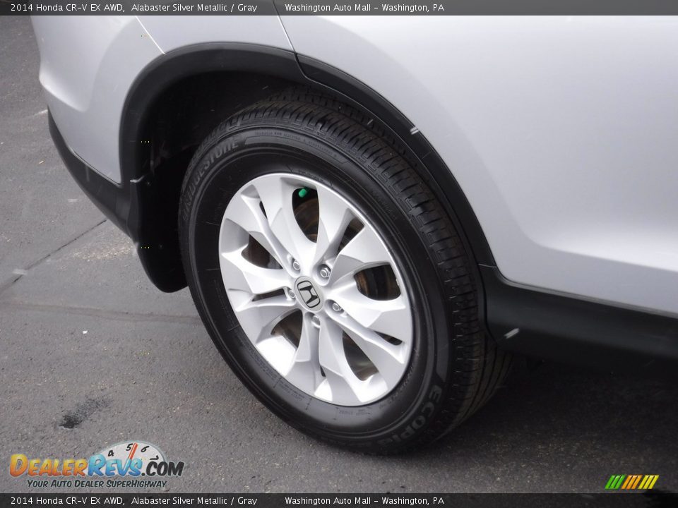 2014 Honda CR-V EX AWD Alabaster Silver Metallic / Gray Photo #4