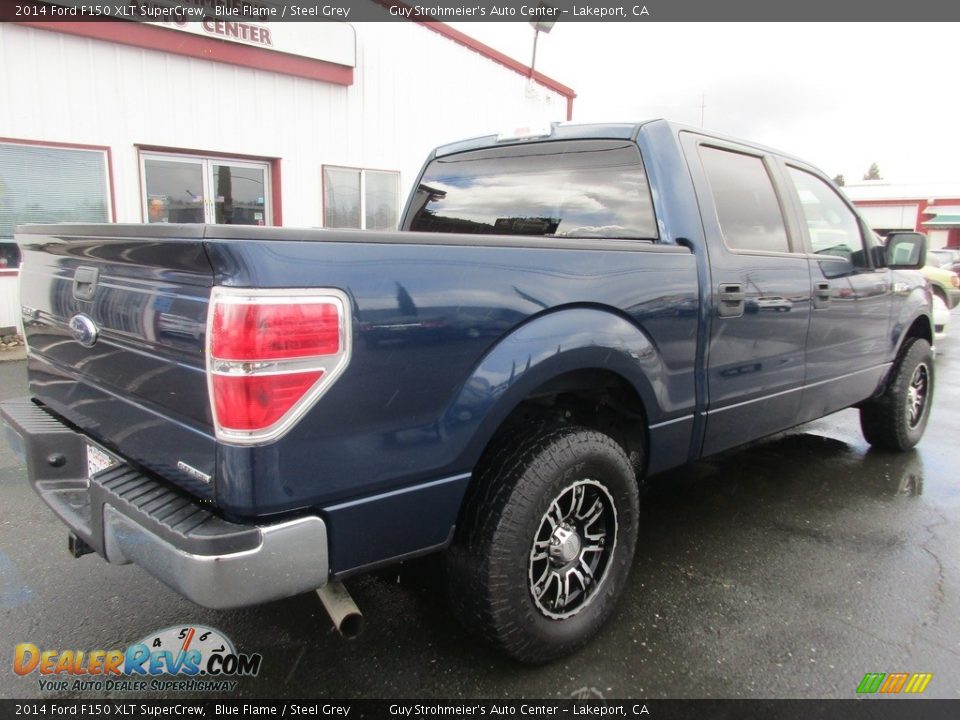 2014 Ford F150 XLT SuperCrew Blue Flame / Steel Grey Photo #7