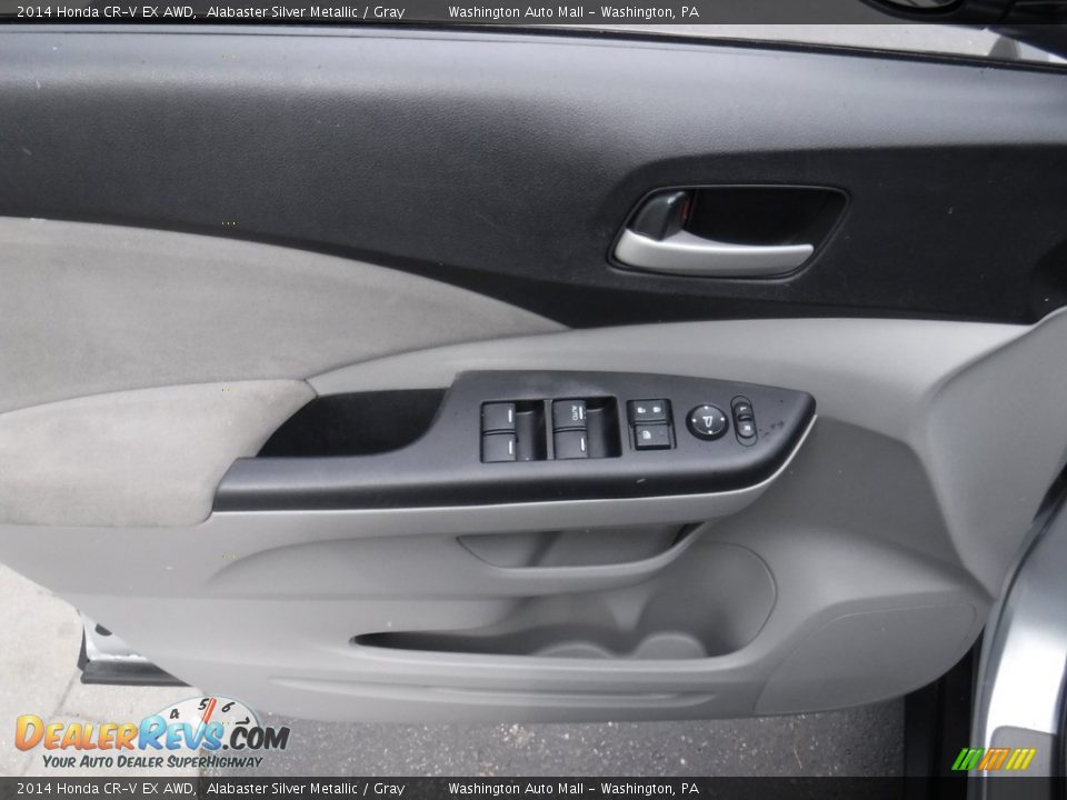 2014 Honda CR-V EX AWD Alabaster Silver Metallic / Gray Photo #15