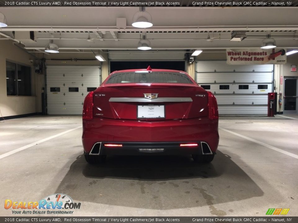 2018 Cadillac CTS Luxury AWD Red Obsession Tintcoat / Very Light Cashmere/Jet Black Accents Photo #5