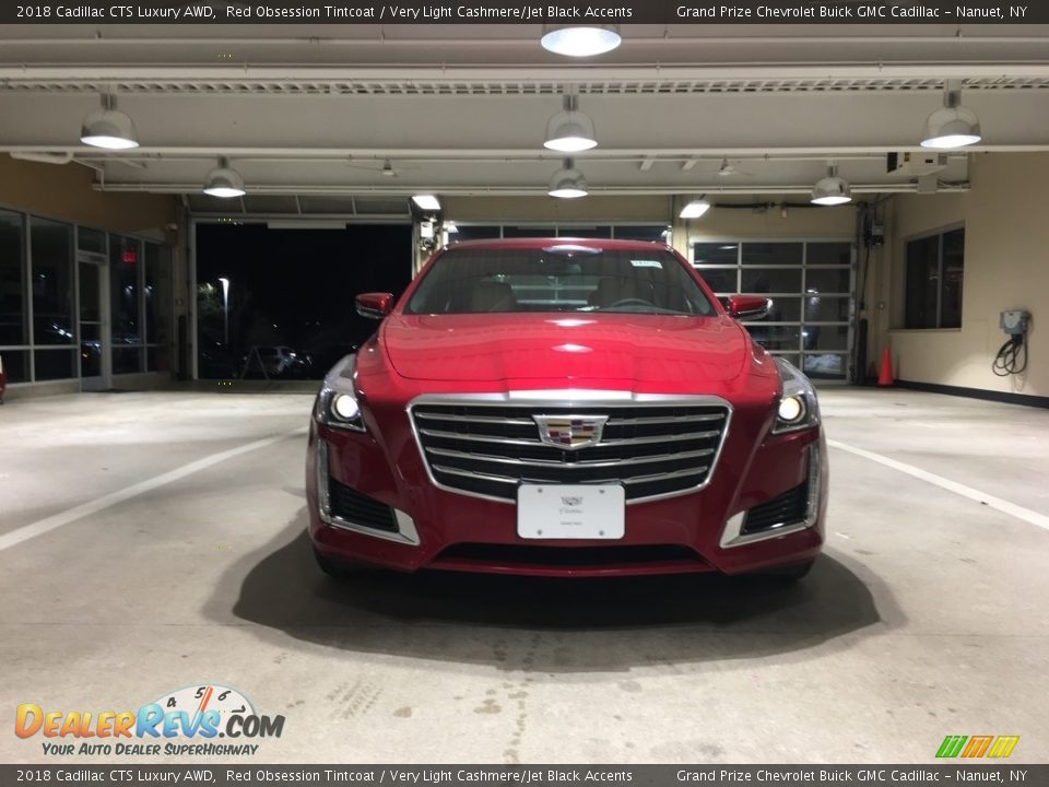 2018 Cadillac CTS Luxury AWD Red Obsession Tintcoat / Very Light Cashmere/Jet Black Accents Photo #8