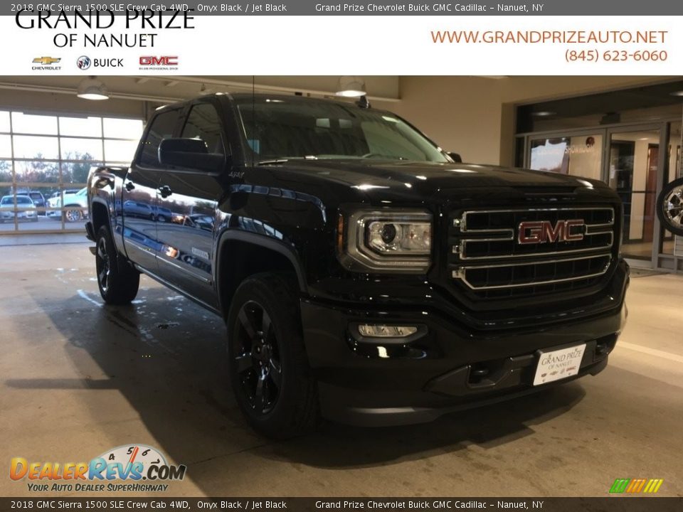 2018 GMC Sierra 1500 SLE Crew Cab 4WD Onyx Black / Jet Black Photo #1