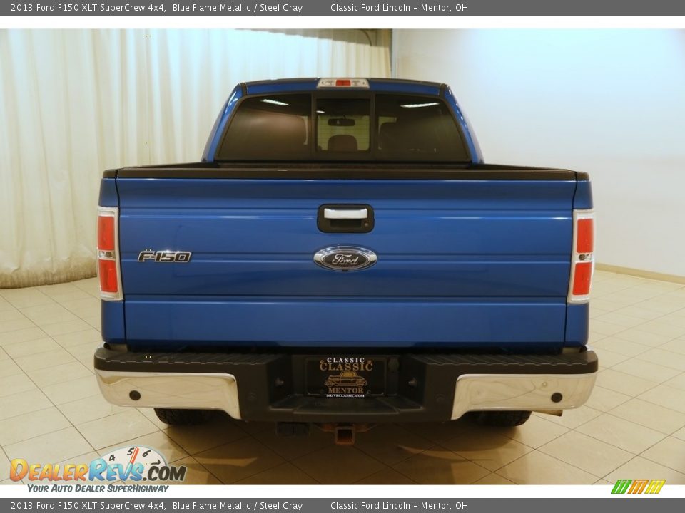 2013 Ford F150 XLT SuperCrew 4x4 Blue Flame Metallic / Steel Gray Photo #17