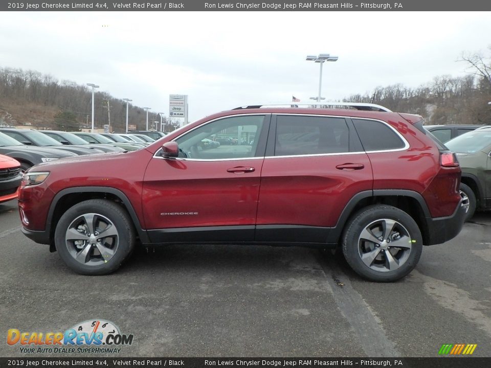 Velvet Red Pearl 2019 Jeep Cherokee Limited 4x4 Photo #2