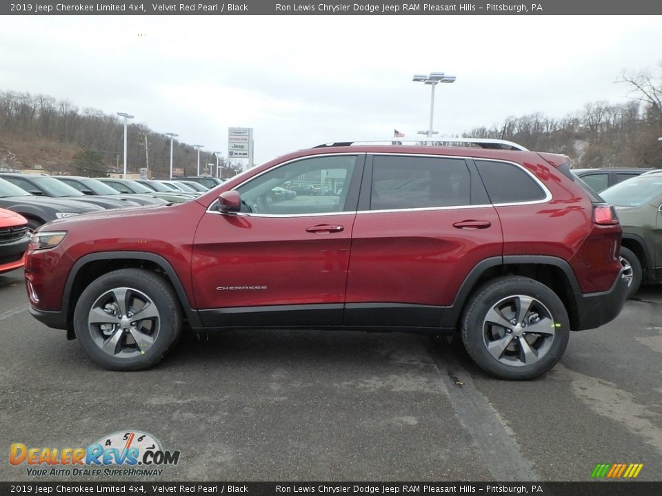 Velvet Red Pearl 2019 Jeep Cherokee Limited 4x4 Photo #2