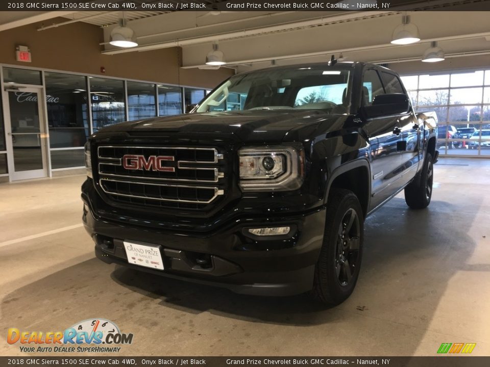 2018 GMC Sierra 1500 SLE Crew Cab 4WD Onyx Black / Jet Black Photo #2