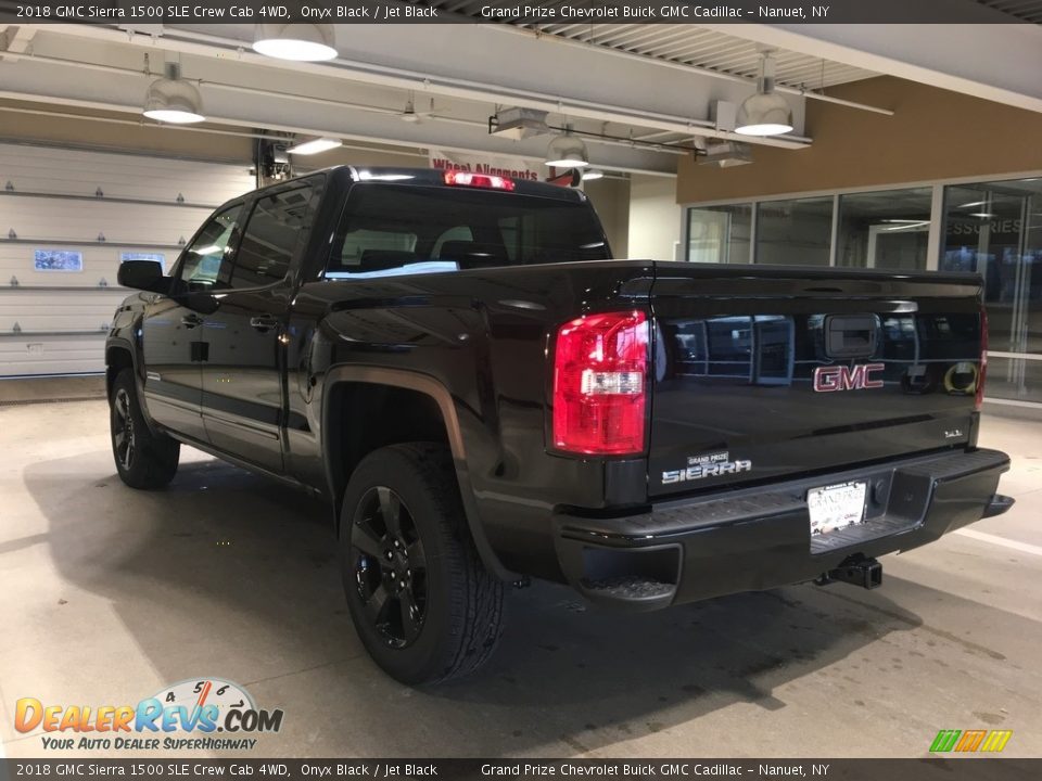 2018 GMC Sierra 1500 SLE Crew Cab 4WD Onyx Black / Jet Black Photo #4