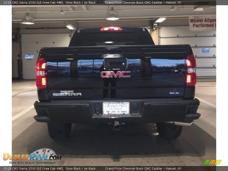 2018 GMC Sierra 1500 SLE Crew Cab 4WD Onyx Black / Jet Black Photo #5