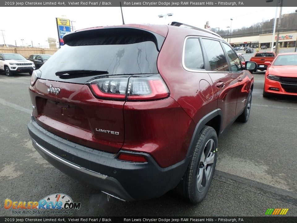 2019 Jeep Cherokee Limited 4x4 Velvet Red Pearl / Black Photo #5