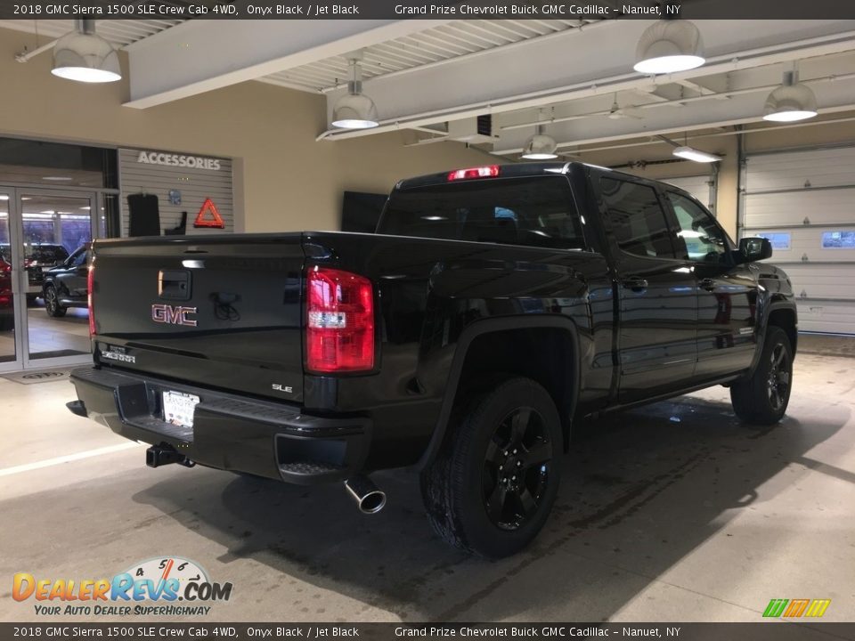 2018 GMC Sierra 1500 SLE Crew Cab 4WD Onyx Black / Jet Black Photo #6