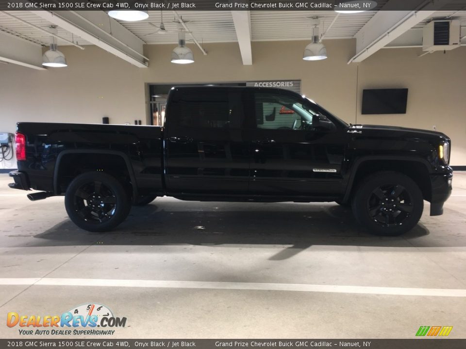 2018 GMC Sierra 1500 SLE Crew Cab 4WD Onyx Black / Jet Black Photo #7