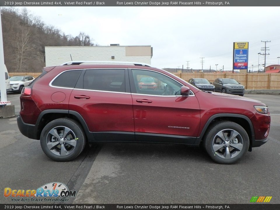 Velvet Red Pearl 2019 Jeep Cherokee Limited 4x4 Photo #6