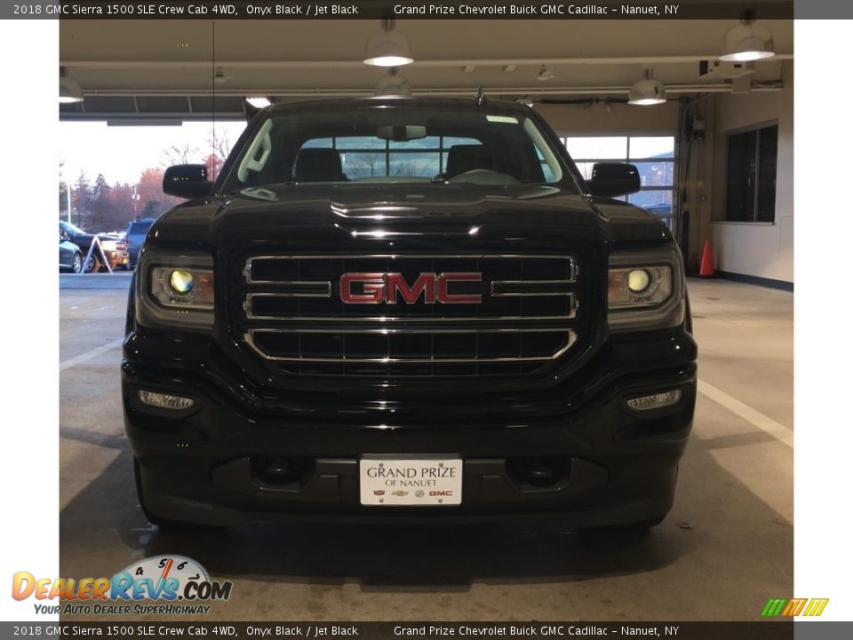 2018 GMC Sierra 1500 SLE Crew Cab 4WD Onyx Black / Jet Black Photo #8