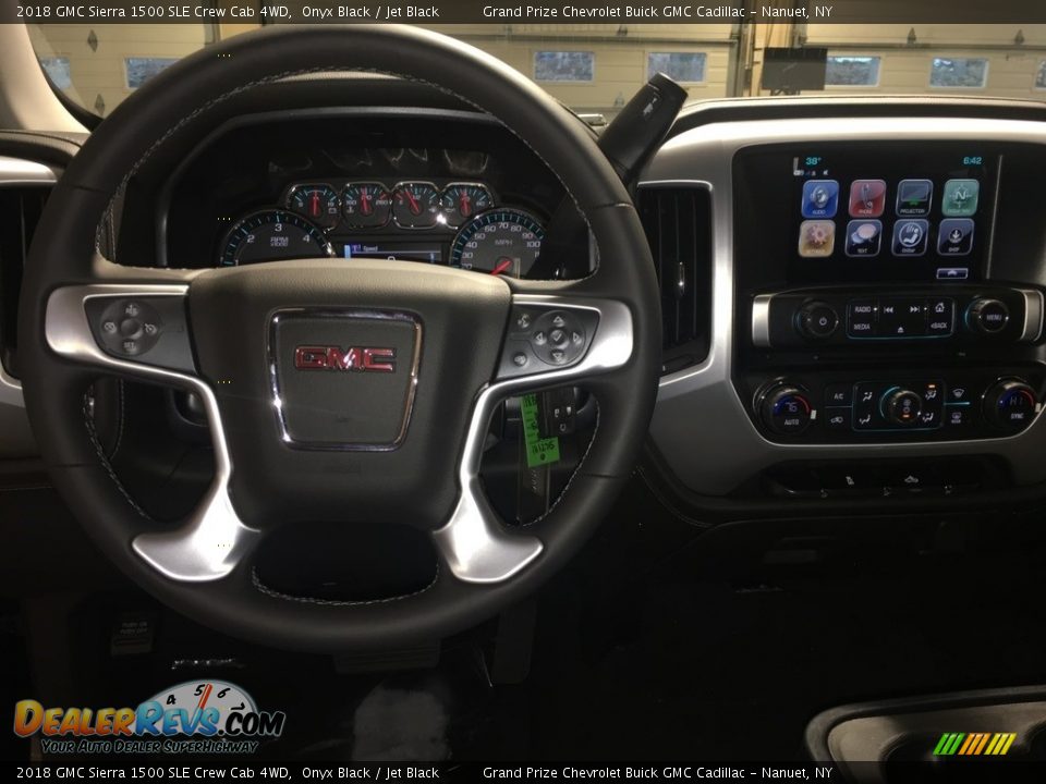2018 GMC Sierra 1500 SLE Crew Cab 4WD Onyx Black / Jet Black Photo #14