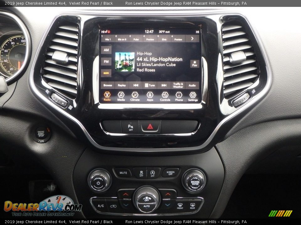 2019 Jeep Cherokee Limited 4x4 Velvet Red Pearl / Black Photo #16