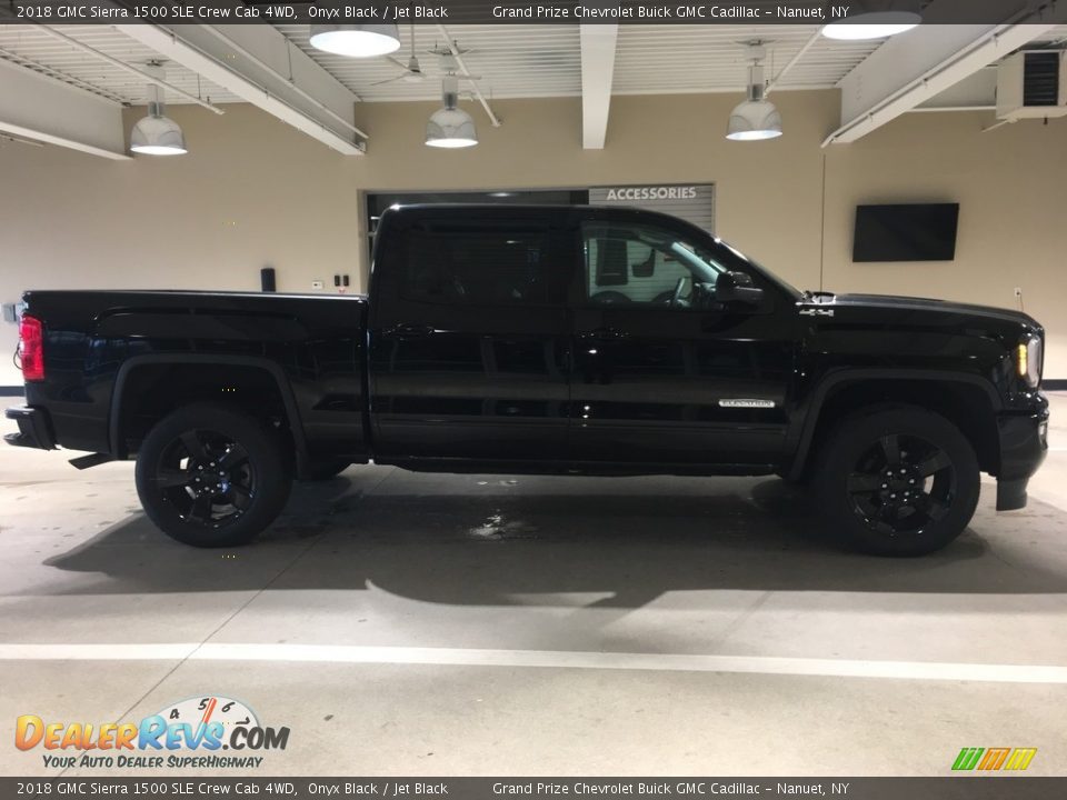 2018 GMC Sierra 1500 SLE Crew Cab 4WD Onyx Black / Jet Black Photo #7