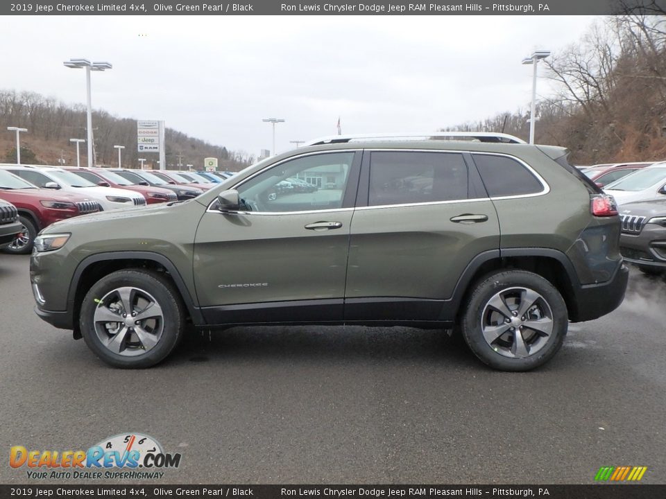 Olive Green Pearl 2019 Jeep Cherokee Limited 4x4 Photo #2