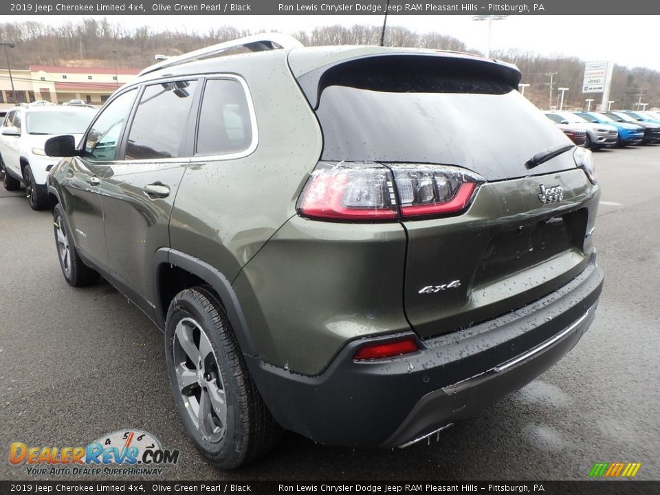 2019 Jeep Cherokee Limited 4x4 Olive Green Pearl / Black Photo #3