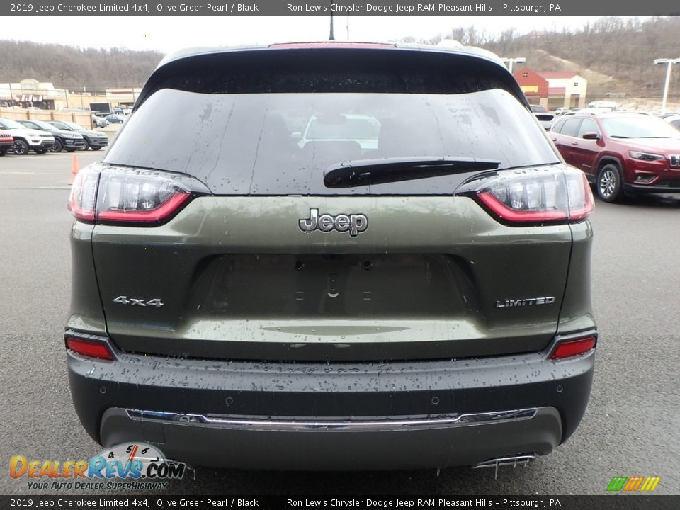 2019 Jeep Cherokee Limited 4x4 Olive Green Pearl / Black Photo #4