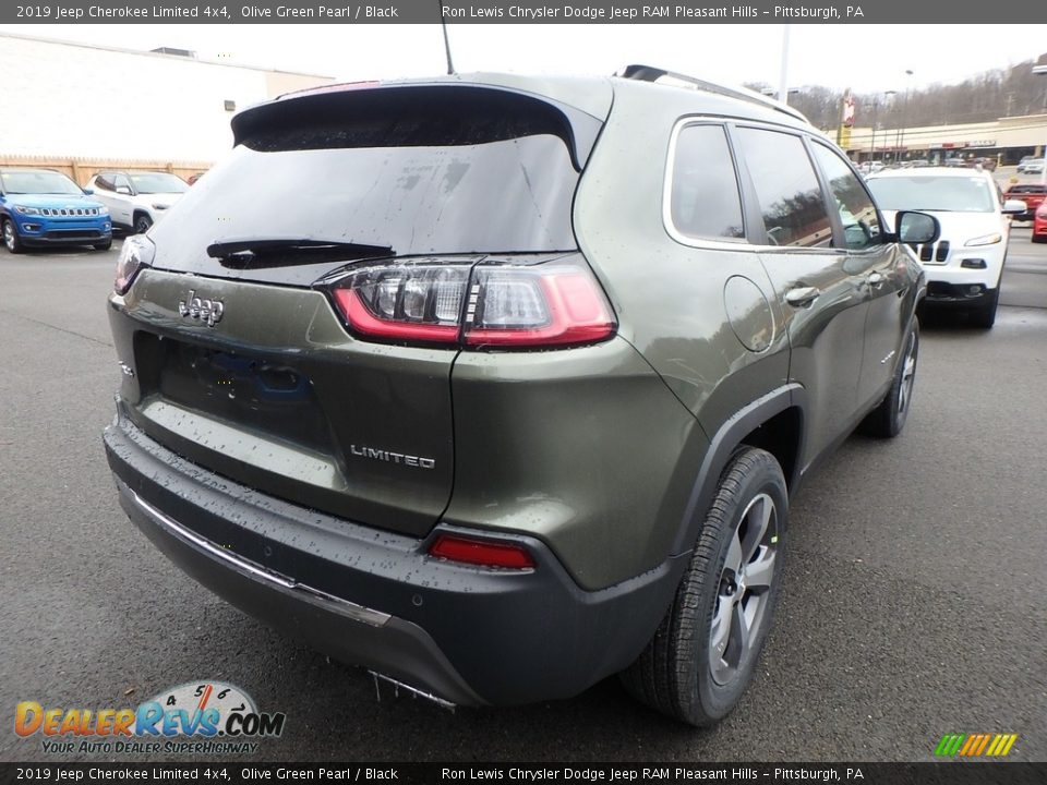 2019 Jeep Cherokee Limited 4x4 Olive Green Pearl / Black Photo #5