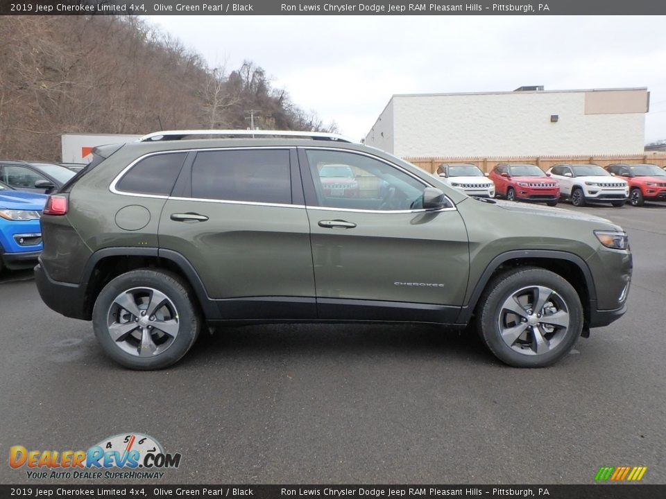 Olive Green Pearl 2019 Jeep Cherokee Limited 4x4 Photo #6