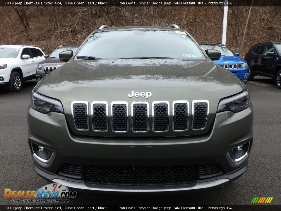 2019 Jeep Cherokee Limited 4x4 Olive Green Pearl / Black Photo #8