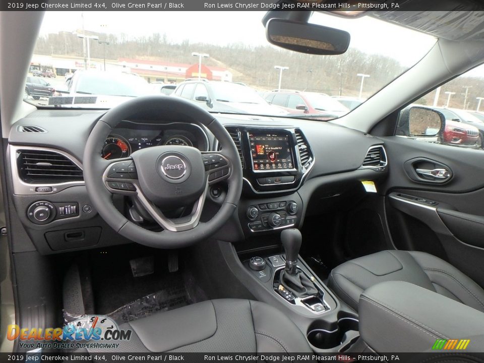 Black Interior - 2019 Jeep Cherokee Limited 4x4 Photo #12