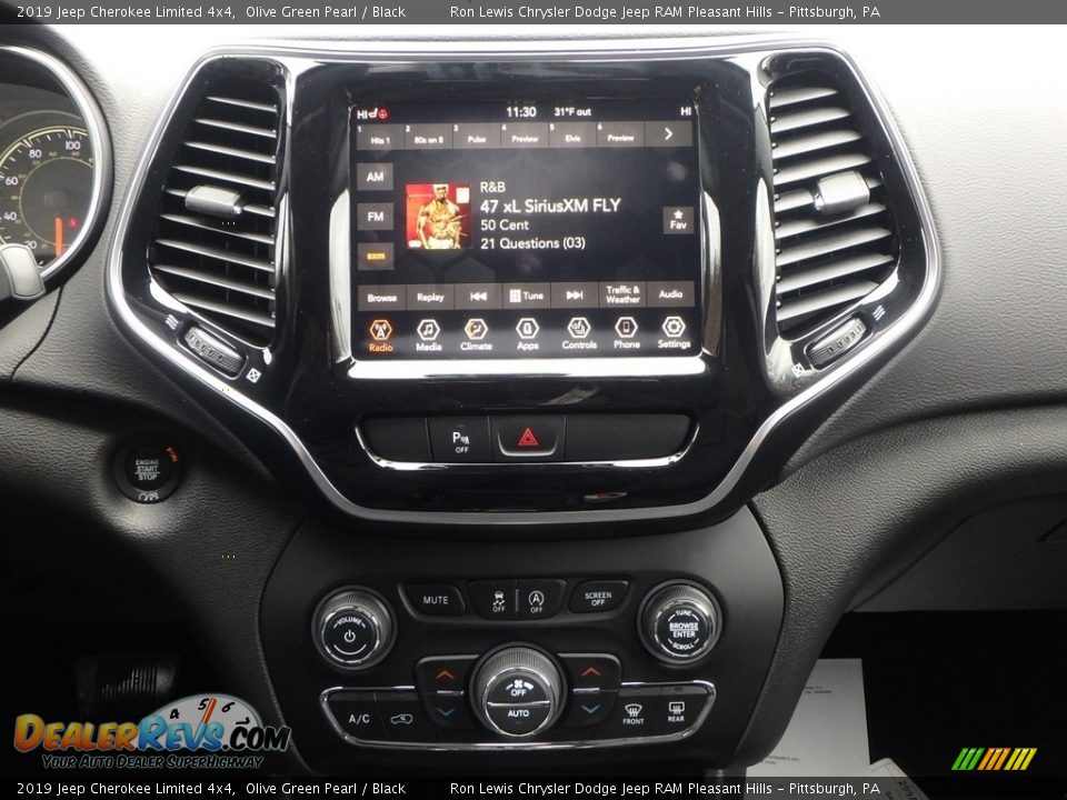2019 Jeep Cherokee Limited 4x4 Olive Green Pearl / Black Photo #16