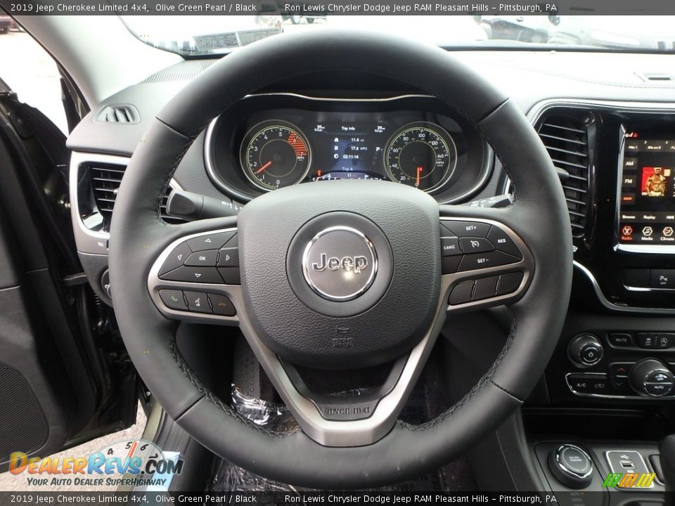 2019 Jeep Cherokee Limited 4x4 Olive Green Pearl / Black Photo #20