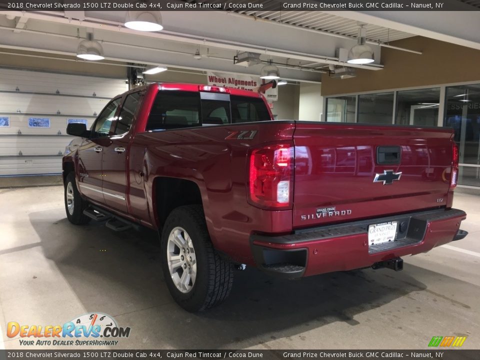 2018 Chevrolet Silverado 1500 LTZ Double Cab 4x4 Cajun Red Tintcoat / Cocoa Dune Photo #4