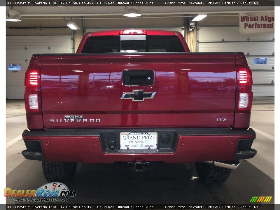2018 Chevrolet Silverado 1500 LTZ Double Cab 4x4 Cajun Red Tintcoat / Cocoa Dune Photo #5