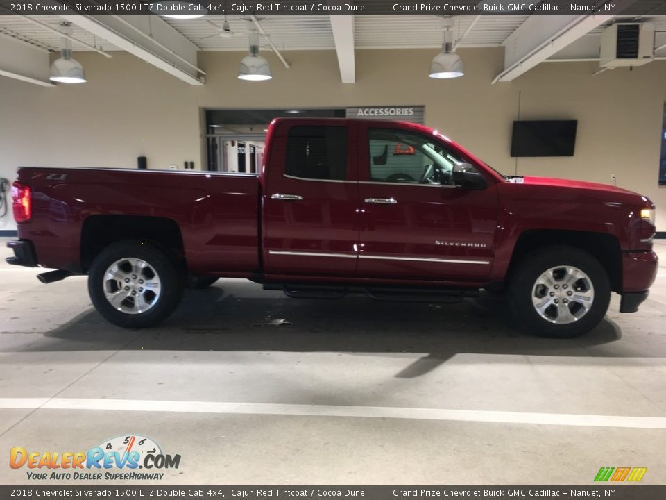 2018 Chevrolet Silverado 1500 LTZ Double Cab 4x4 Cajun Red Tintcoat / Cocoa Dune Photo #7