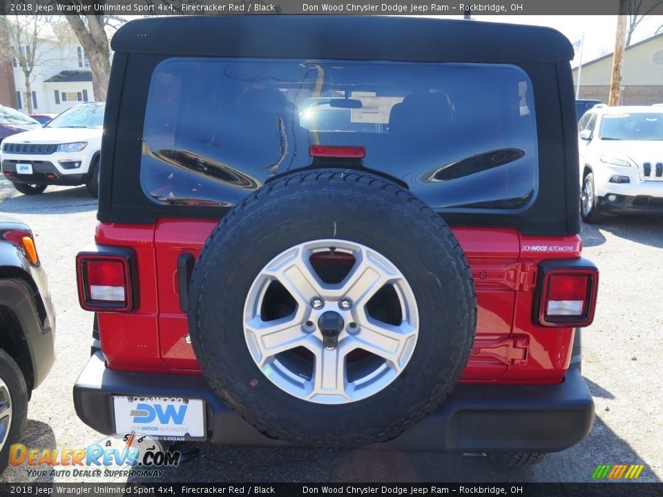 2018 Jeep Wrangler Unlimited Sport 4x4 Firecracker Red / Black Photo #10