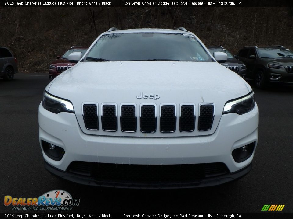 2019 Jeep Cherokee Latitude Plus 4x4 Bright White / Black Photo #8
