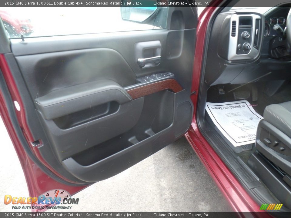 2015 GMC Sierra 1500 SLE Double Cab 4x4 Sonoma Red Metallic / Jet Black Photo #13