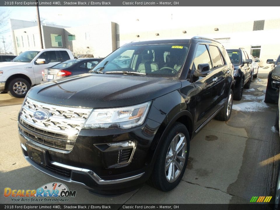 2018 Ford Explorer Limited 4WD Shadow Black / Ebony Black Photo #1