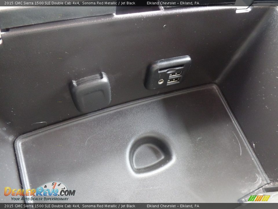 2015 GMC Sierra 1500 SLE Double Cab 4x4 Sonoma Red Metallic / Jet Black Photo #35