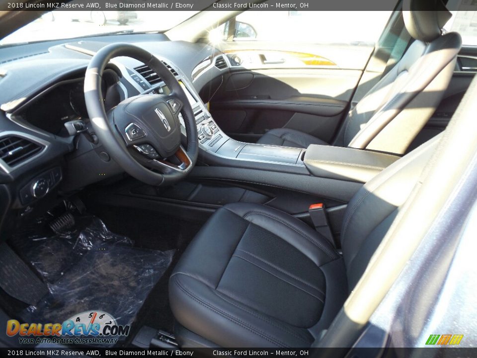 2018 Lincoln MKZ Reserve AWD Blue Diamond Metallic / Ebony Photo #3
