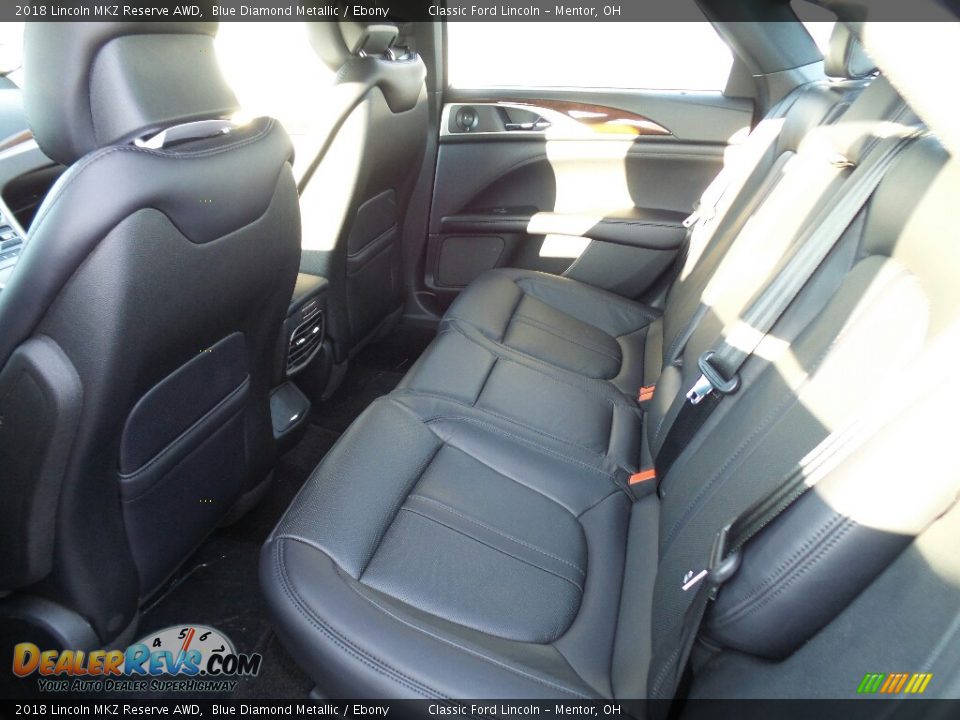 2018 Lincoln MKZ Reserve AWD Blue Diamond Metallic / Ebony Photo #4