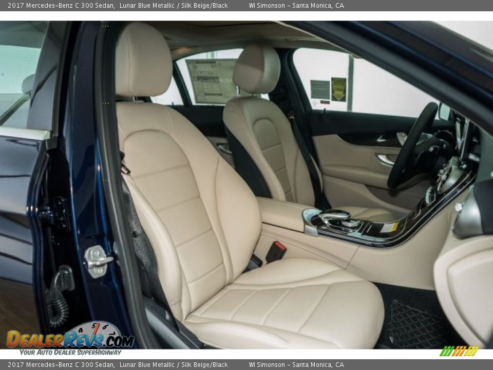 2017 Mercedes-Benz C 300 Sedan Lunar Blue Metallic / Silk Beige/Black Photo #2