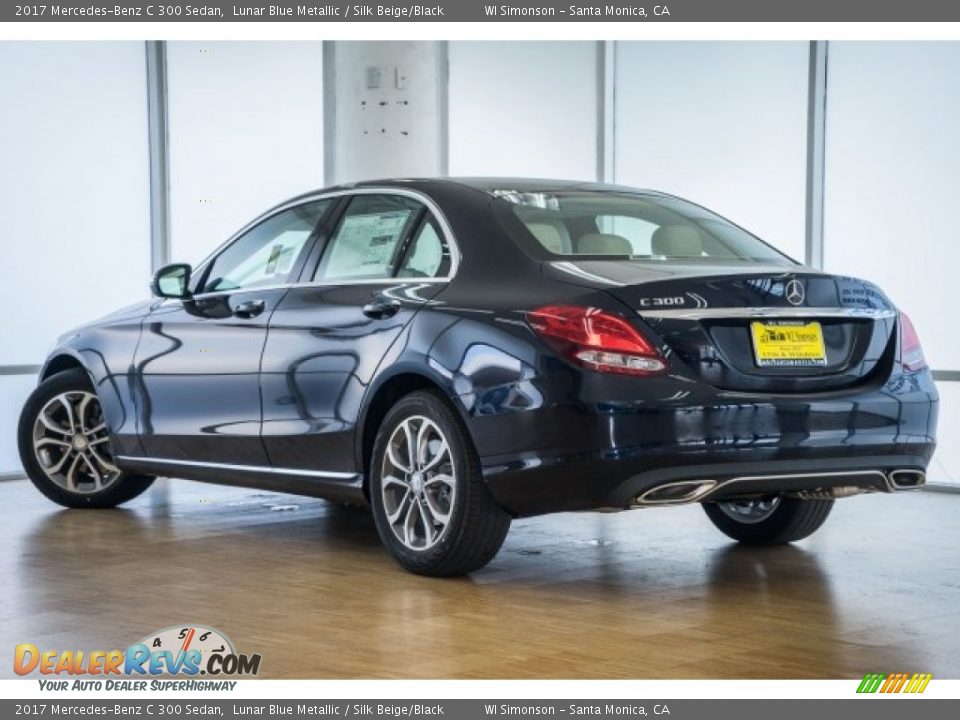 2017 Mercedes-Benz C 300 Sedan Lunar Blue Metallic / Silk Beige/Black Photo #3