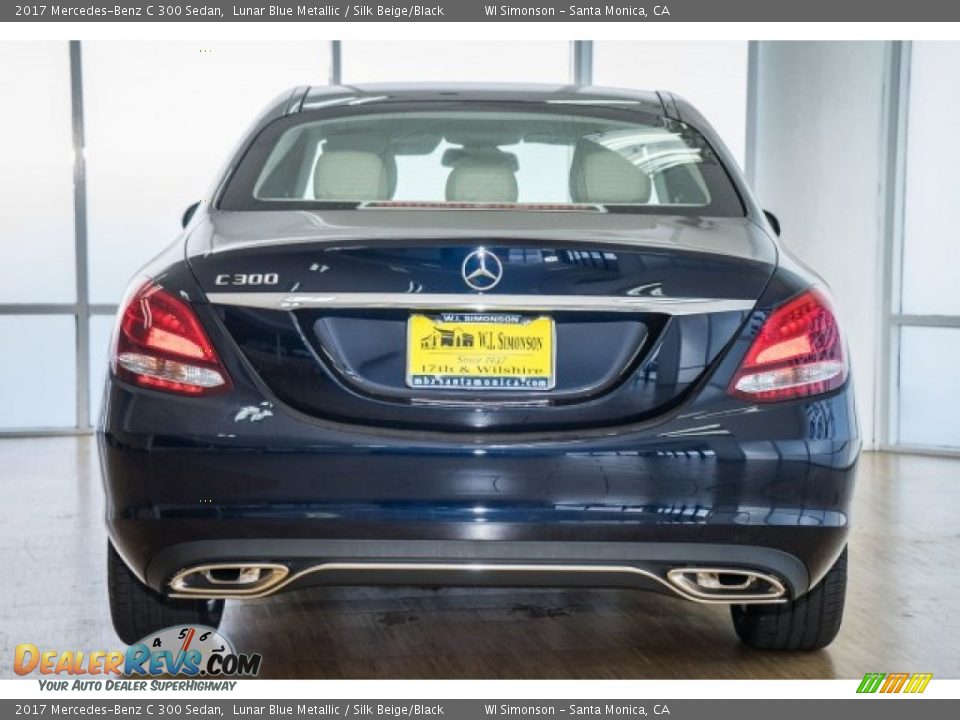 2017 Mercedes-Benz C 300 Sedan Lunar Blue Metallic / Silk Beige/Black Photo #4