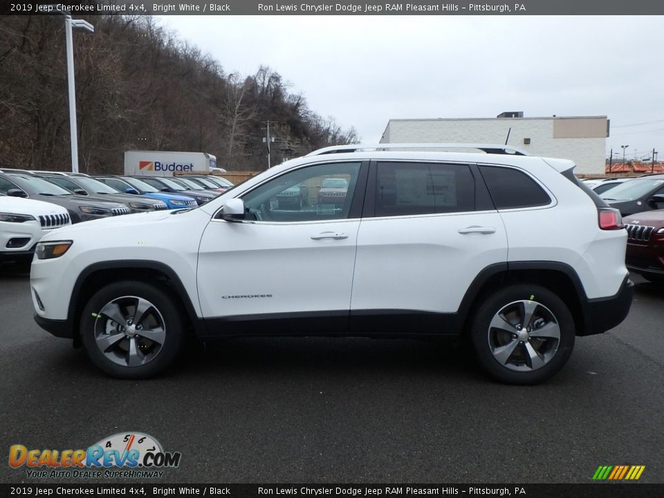 2019 Jeep Cherokee Limited 4x4 Bright White / Black Photo #2